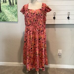 NWOT MPH Collection floral Pink dress